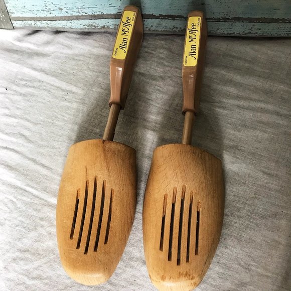 Alan McAfee Of London Other - Alan McAfee Of London England Wooden Pair of Shoe Forms Trees Stretchers Medium